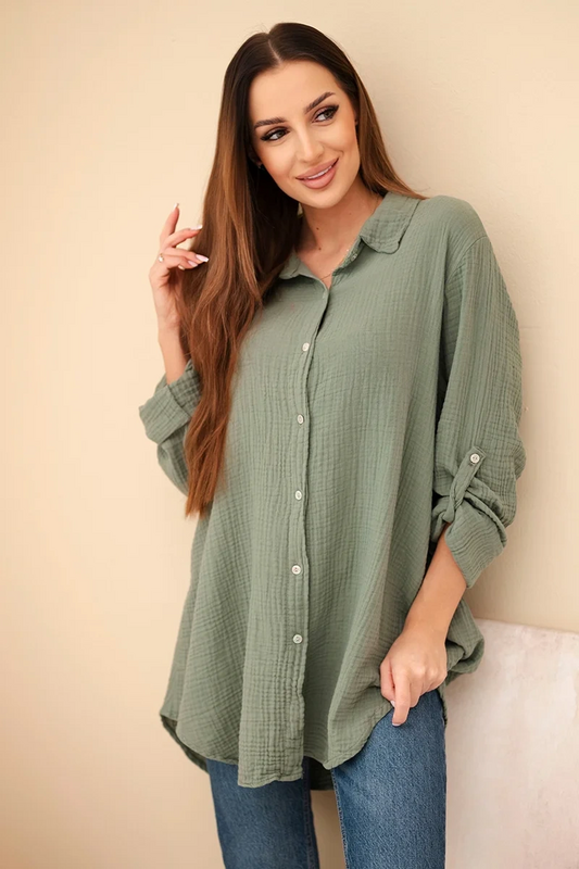 Kesi Włoski Dámska košeľa Sappy kaki