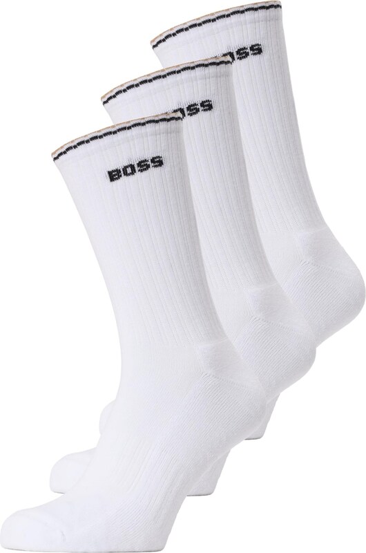 BOSS Ponožky béžová / čierna / biela