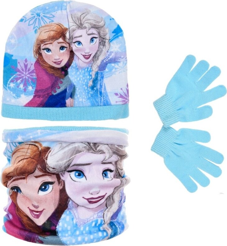 SunCity Set zimná čiapka, rukavice a nákrčník Ľadové kráľovstvo