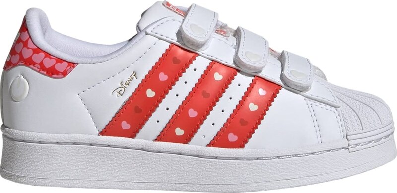 ADIDAS ORIGINALS Tenisky 'Disney Superstar' ružová / červená / čierna / biela