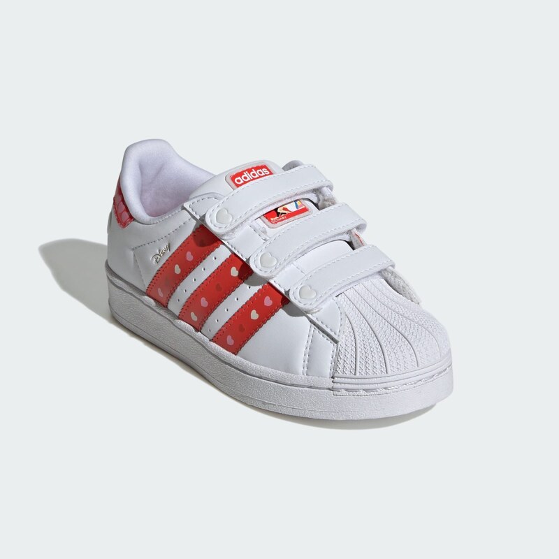 ADIDAS ORIGINALS Tenisky 'Disney Superstar' ružová / červená / čierna / biela