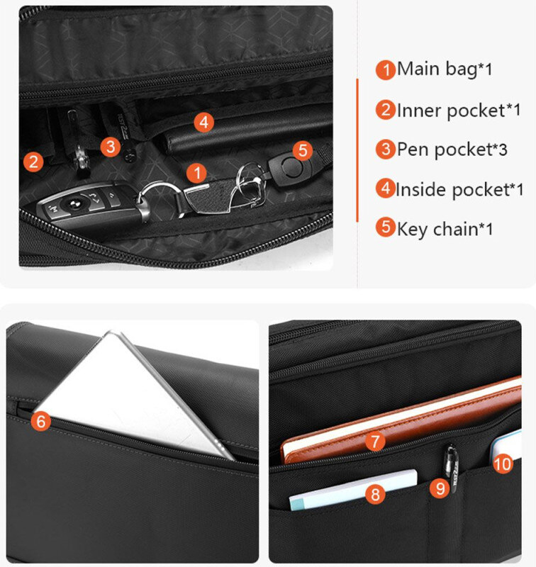 Arctic Hunter crossbody taška cez rameno Abdón Čierny 9L