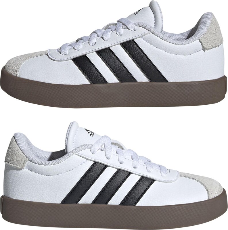 ADIDAS SPORTSWEAR Tenisky 'VL Court 3.0' svetlosivá / čierna / biela