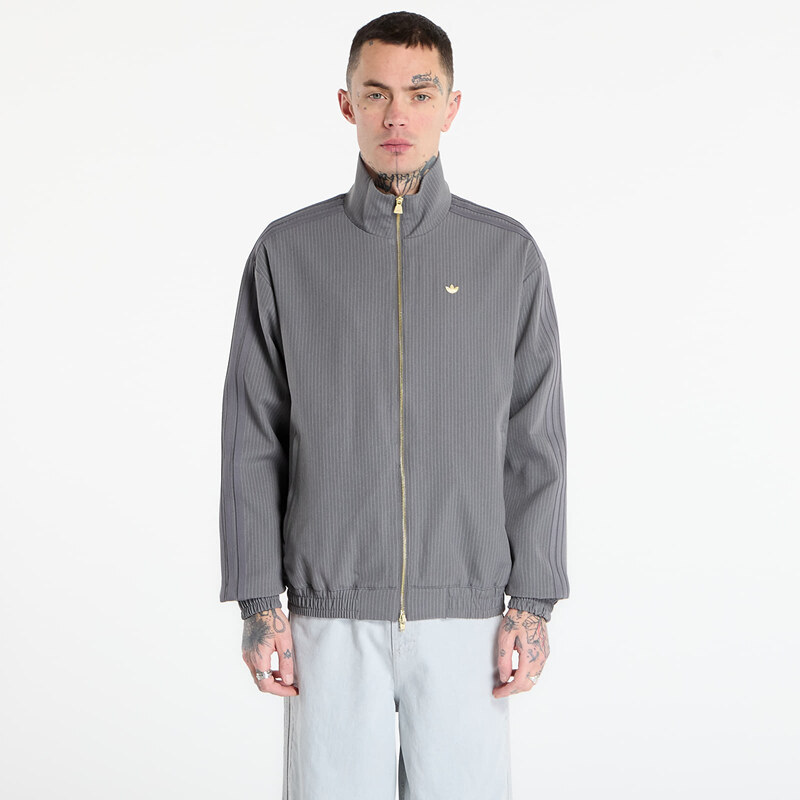 adidas Originals Mikina adidas Firebird Loose Pinstripes Track Top Grey Four XL