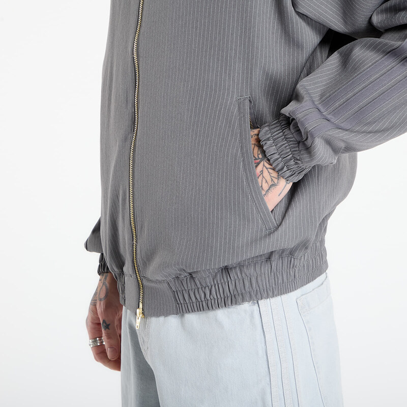 adidas Originals Mikina adidas Firebird Loose Pinstripes Track Top Grey Four XL