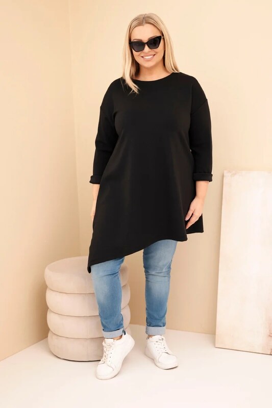 Kesi Dámska dlhá mikina Plus Size s voľným strihom