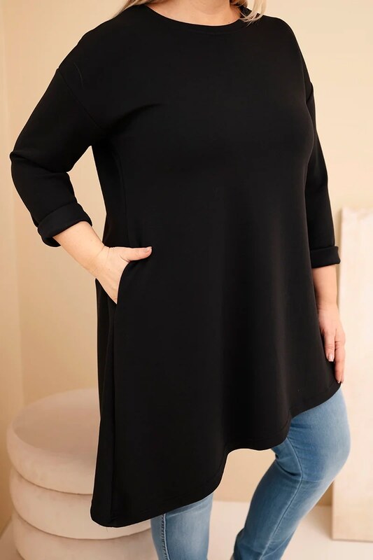 Kesi Dámska dlhá mikina Plus Size s voľným strihom