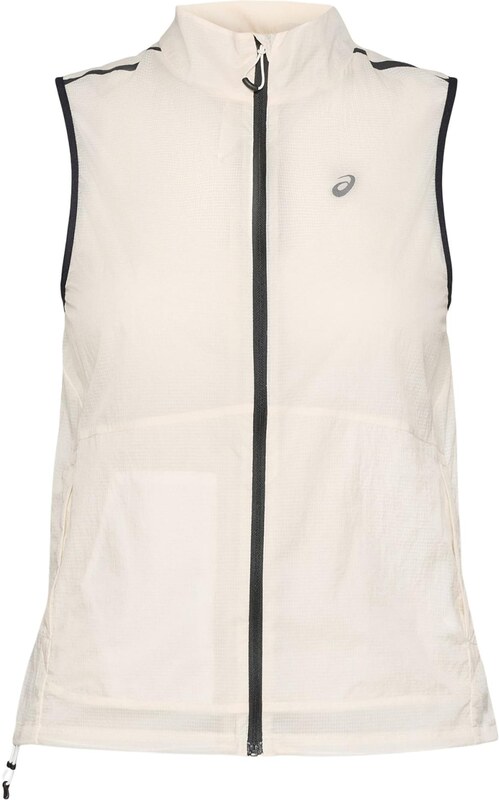 ASICS Športová vesta 'METARUN' čierna / perlovo biela