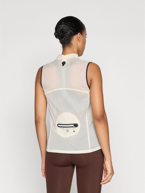 ASICS Športová vesta 'METARUN' čierna / perlovo biela