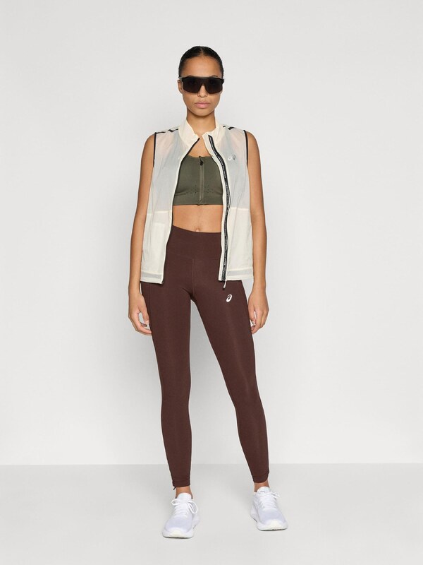 ASICS Športová vesta 'METARUN' čierna / perlovo biela