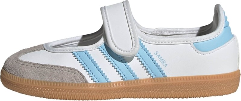 ADIDAS ORIGINALS Baleríny 'Samba' svetlomodrá / tmavosivá / biela