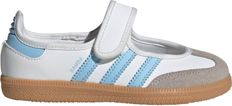 ADIDAS ORIGINALS Baleríny 'Samba' svetlomodrá / tmavosivá / biela