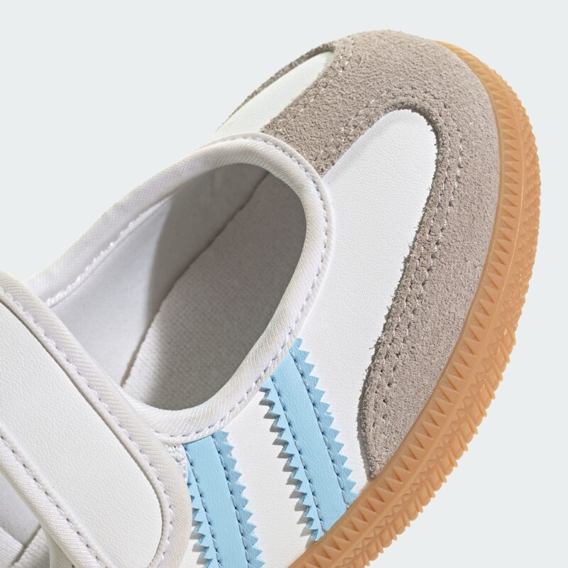 ADIDAS ORIGINALS Baleríny 'Samba' svetlomodrá / tmavosivá / biela