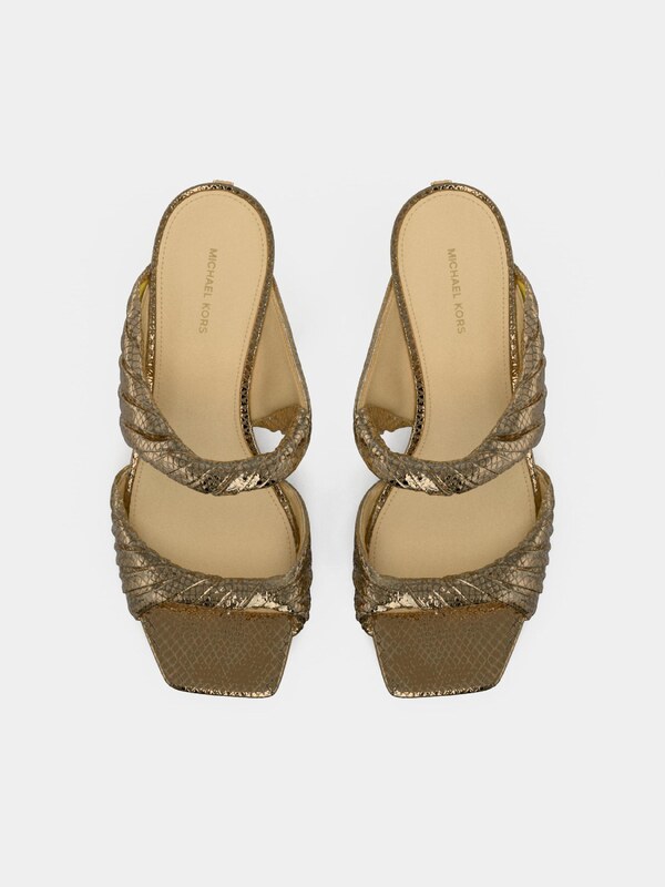 MICHAEL Michael Kors Šľapky 'KIANA MID' zlatá
