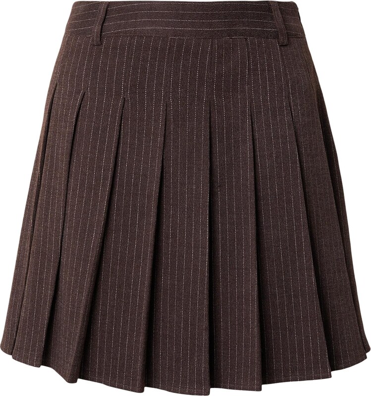 ABOUT YOU Sukňa 'Ruth' tmavohnedá / biela