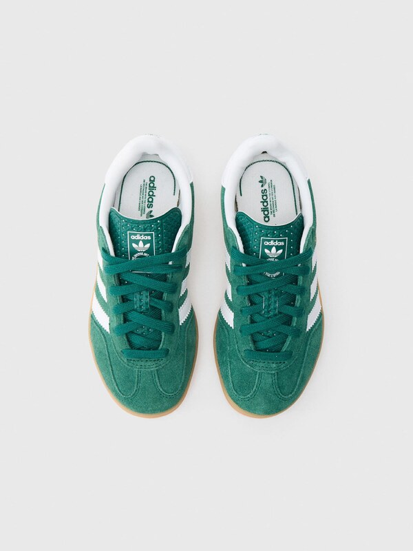 ADIDAS ORIGINALS Tenisky 'GAZELLE' zlatá / tmavozelená / biela