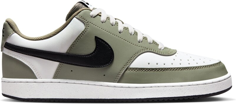 Nike Court Vision Low Mens Shoes SUMMIT WHITE/BLACK-SILVER SAGE