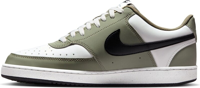 Nike Court Vision Low Mens Shoes SUMMIT WHITE/BLACK-SILVER SAGE