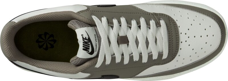 Nike Court Vision Low Mens Shoes SUMMIT WHITE/BLACK-SILVER SAGE