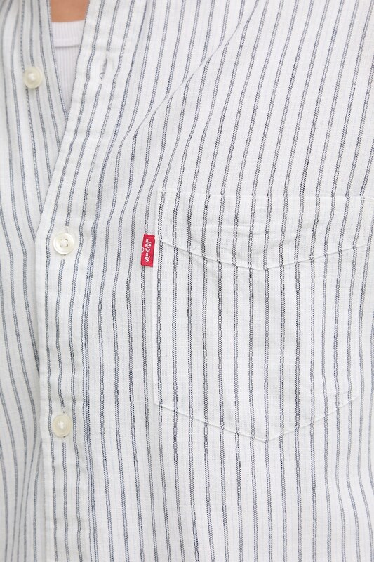 Košeľa s prímesou ľanu Levi's SUNSET 1 POCKET STANDARD