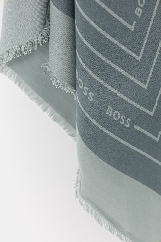 Šatka s prímesou hodvábu BOSS Laik