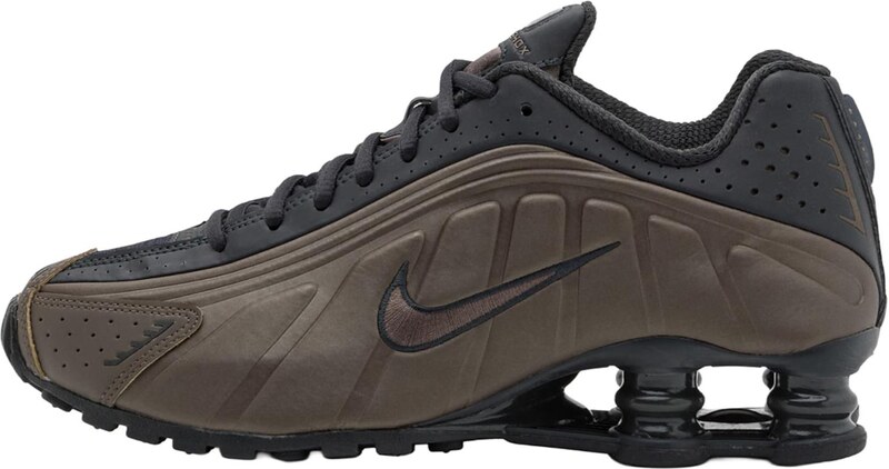 Nike Sportswear Nízke tenisky 'SHOX R4' tmavošedá / čierna