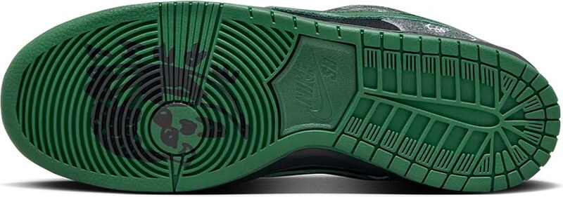 Nike THERE Skateboards x Dunk Low SB Black Gorge Green Veľkosť: 37.5