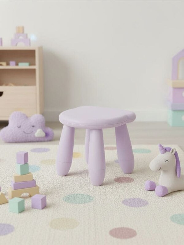 Sinsay - Stolička so sedadlom v tvare medveďa - pastelová ružová