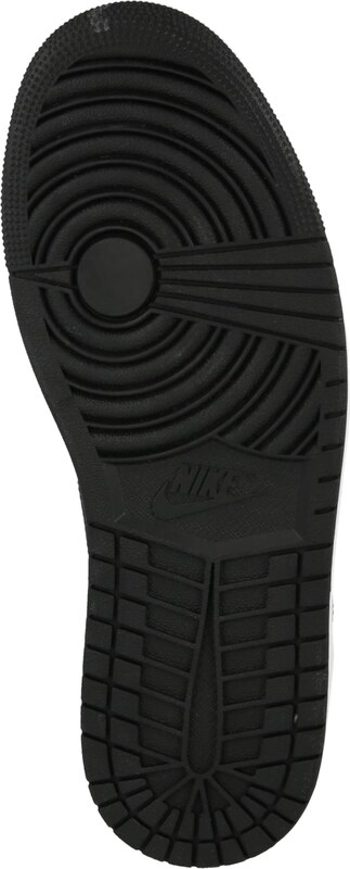 Jordan Členkové tenisky 'AIR JORDAN 1' svetlosivá / neónovo oranžová / čierna / biela