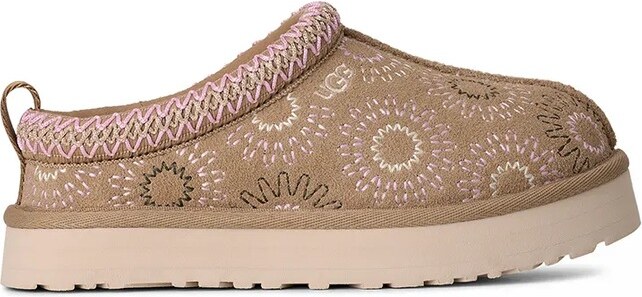 Detské semišové papuče UGG TAZZ SUN STITCH