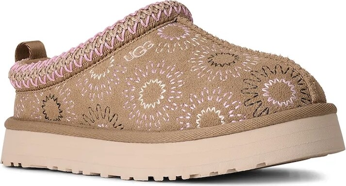 Detské semišové papuče UGG TAZZ SUN STITCH