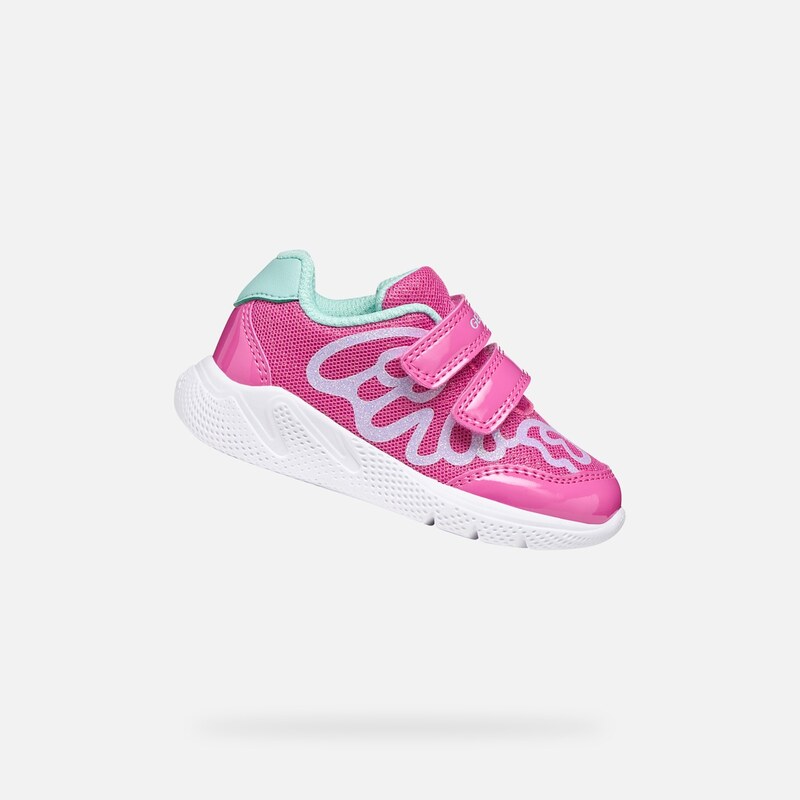 Pink Girls Sneakers Geox Sprintye - Girls