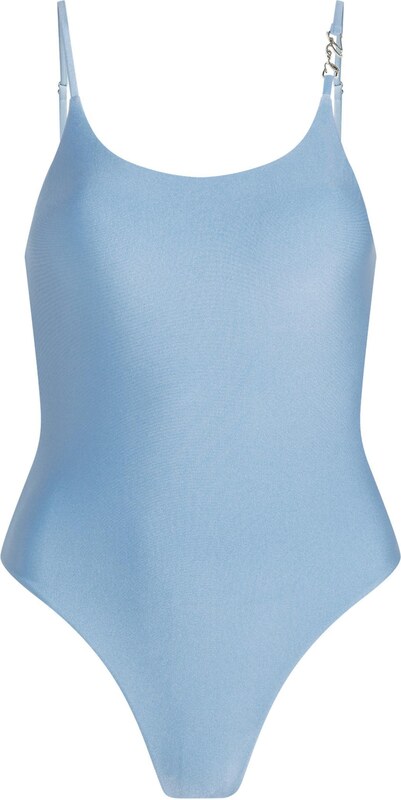 Karl Lagerfeld Jednodielne plavky 'Frecher' svetlomodrá