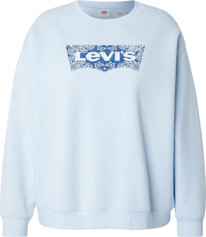 Levi's Plus Mikina 'EVERYDAY' námornícka modrá / svetlomodrá / biela