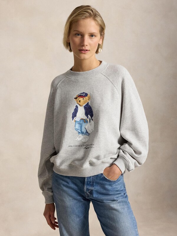 Polo Ralph Lauren Mikina 'ISLAND' modrá / dymovo šedá / biela
