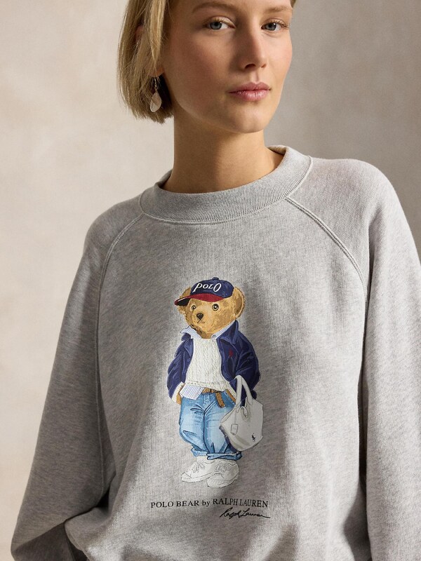 Polo Ralph Lauren Mikina 'ISLAND' modrá / dymovo šedá / biela