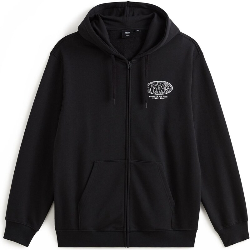 VANS Tepláková bunda 'World Tour' čierna / biela