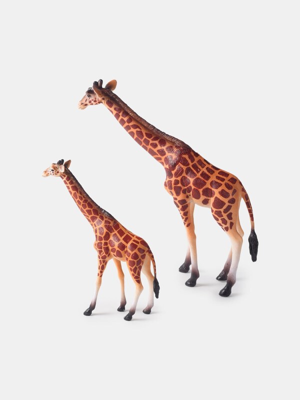 Sinsay - Súprava figúrok žiráf, 2 ks - svetlooranžová