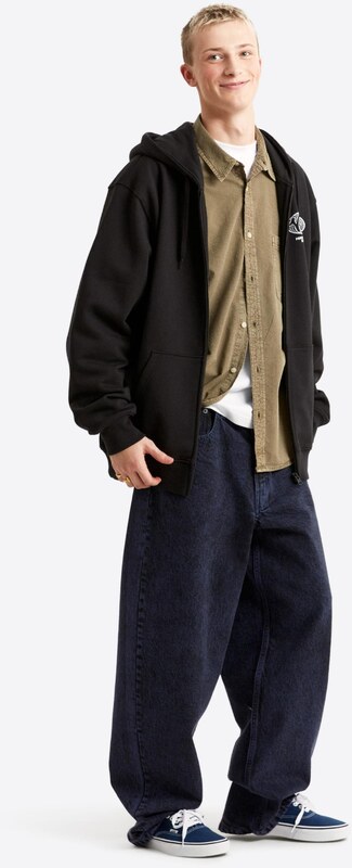 VANS Tepláková bunda 'World Tour' čierna / biela