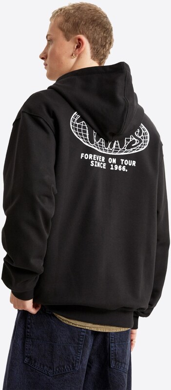 VANS Tepláková bunda 'World Tour' čierna / biela