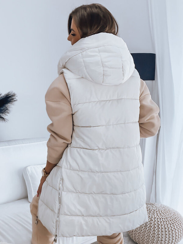 Dámska prešívaná vesta NOELIA biela FashionStreet TY3133