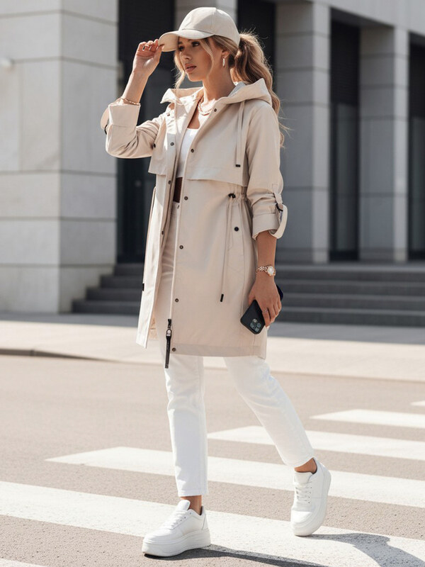 BASIC Svetlobéžová prechodná parka NOCITO TY4200