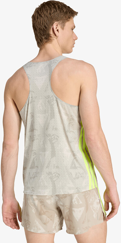 adidas Performance Tričko adidas Adizero Labrum Tank Top Sesame/ Solar Yellow M
