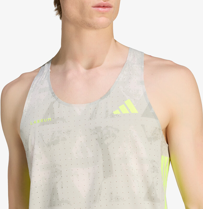 adidas Performance Tričko adidas Adizero Labrum Tank Top Sesame/ Solar Yellow M