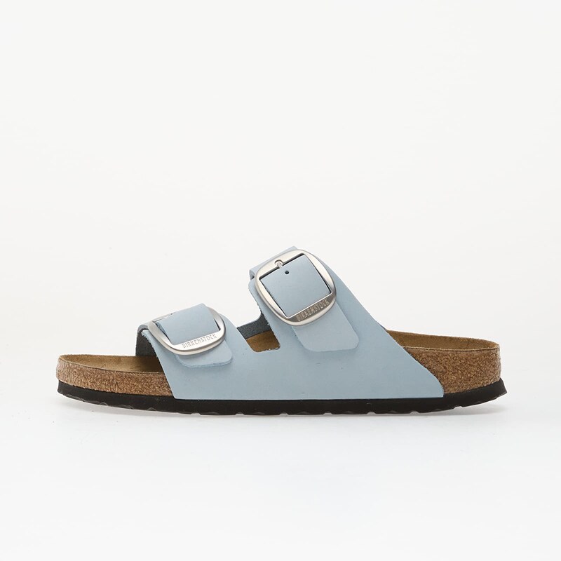 Birkenstock Arizona Big Buckle Nubuck Leather Women Baby Blue