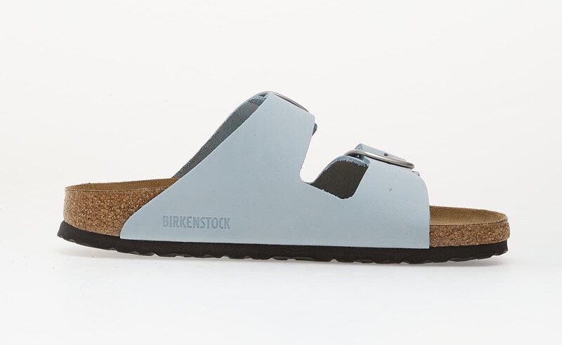 Birkenstock Arizona Big Buckle Nubuck Leather Women Baby Blue