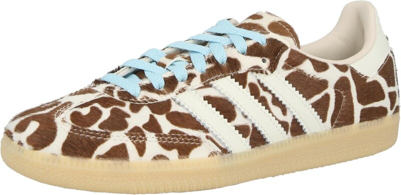 ADIDAS ORIGINALS Nízke tenisky 'SAMBA' svetlobéžová / nebesky modrá / hnedá