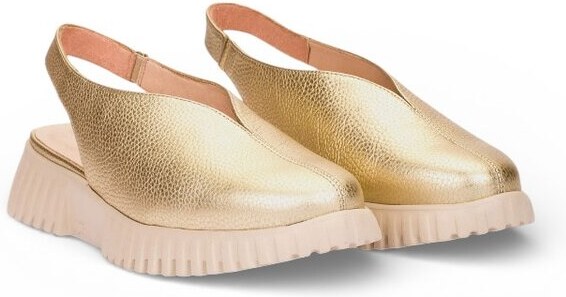 Dámské sandály s plnou špičkou Wonders A-4411 metalické