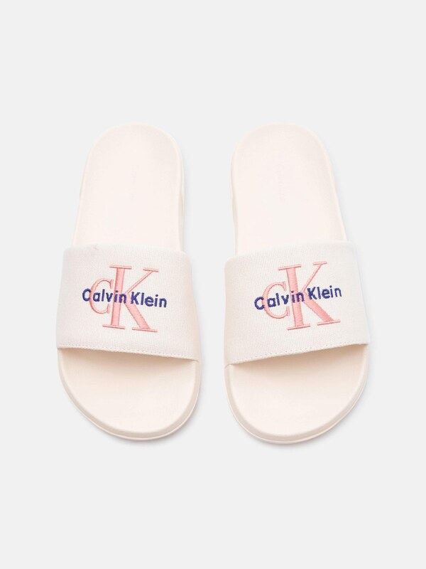 Calvin Klein Šľapky piesková / modrá / púdrová