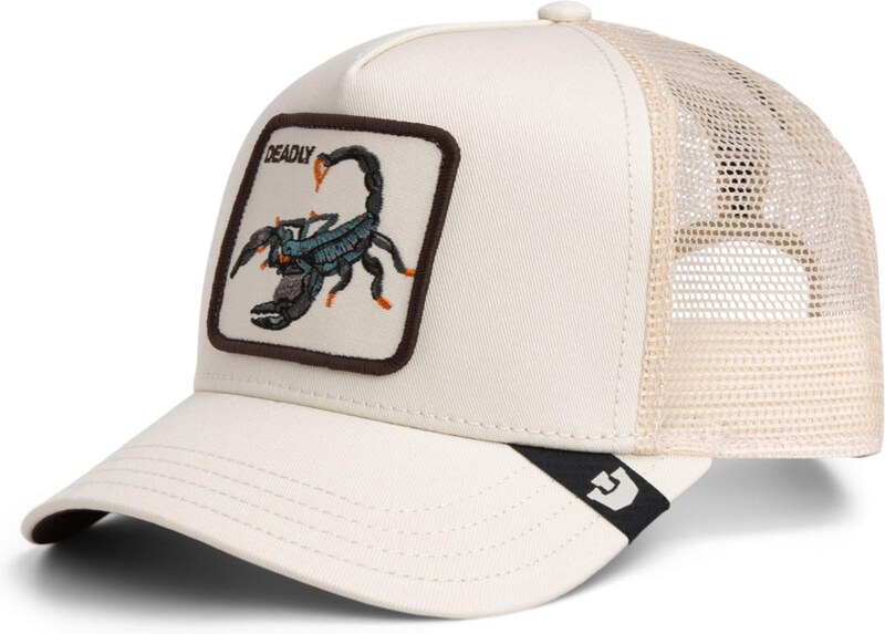 GOORIN Bros. Čiapka 'Deadly Scorpion' svetlosivá / čierna